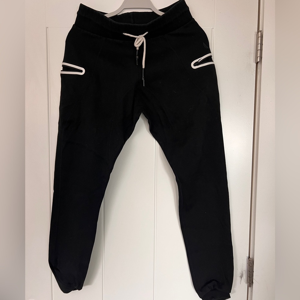 ASRV Black Jogger Pants with White Accents Men’s Medium